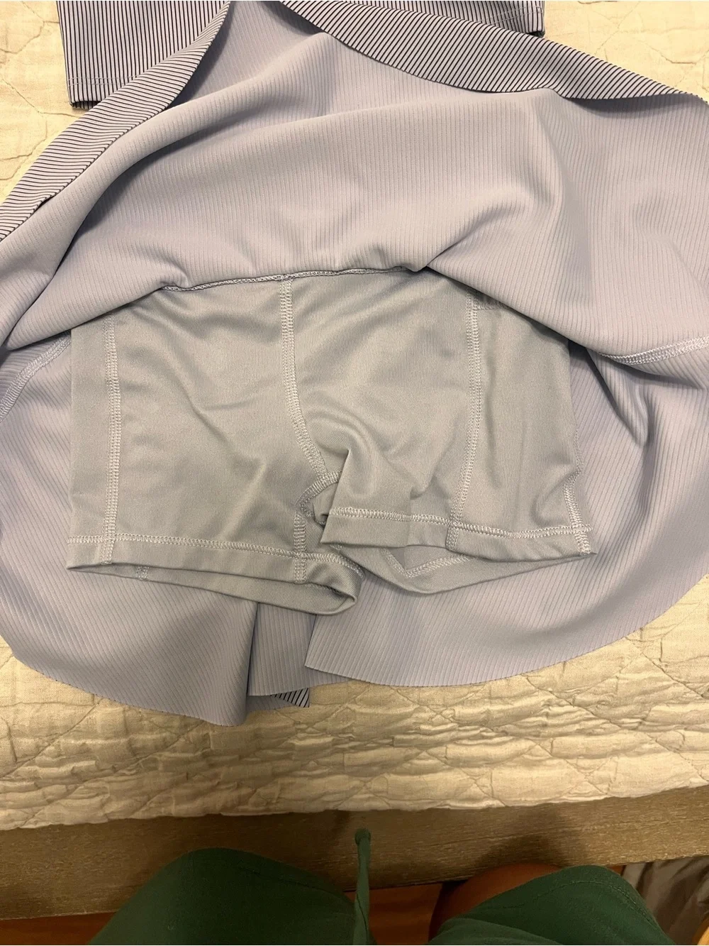 Old Navy Active Girls Two-Piece Stripe Crop Top & Skort Set